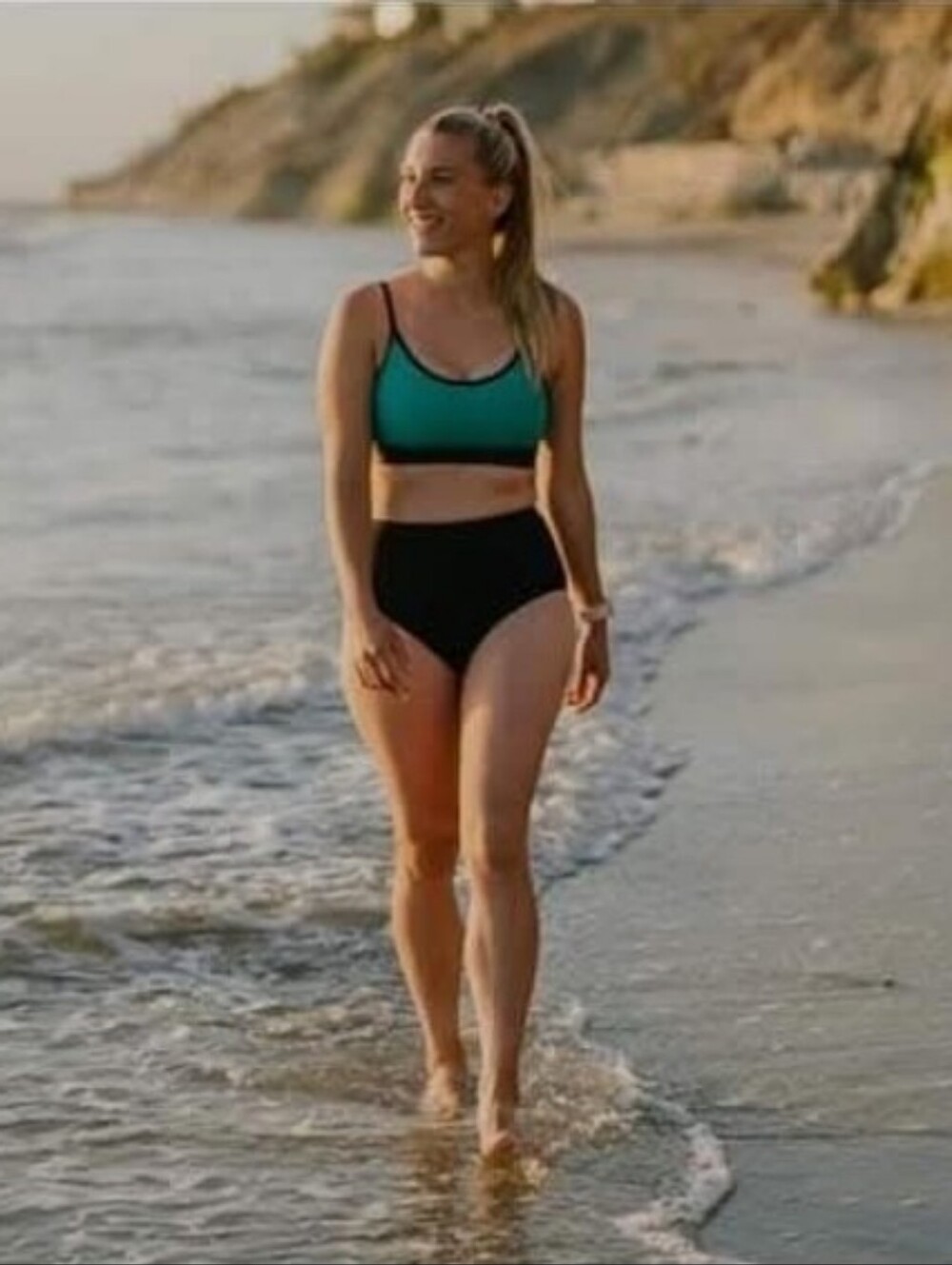 Brand New ZYIA Black Classic Hi-Waisted Swimsuit Bottom
